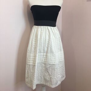 Egan Greece Tube Theory Black/White strapless dress - size 0